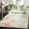 Safavieh Mystique Machine Made Area Rug, Blue / Rust Bohemian Style Easy Care In Multi