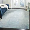Safavieh Mystique Machine Made Area Rug, Light Blue / Multi Transitional Style Easy Care In Blue