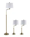 Safavieh Nadia Floor And Table Lamp Set In Brass