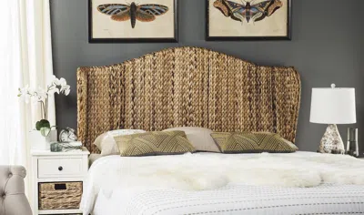 Safavieh Nadine Natural Winged Headboard In Brown