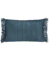 Safavieh Nalu 12x20 Teal Cotton Lumbar Pillow
