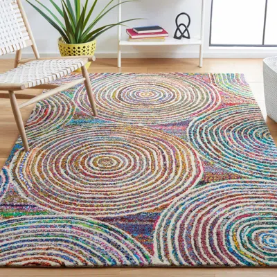 Safavieh Nantucket Hand Made Area Rug, Beige Contemporary Style Non-shedding In Multi