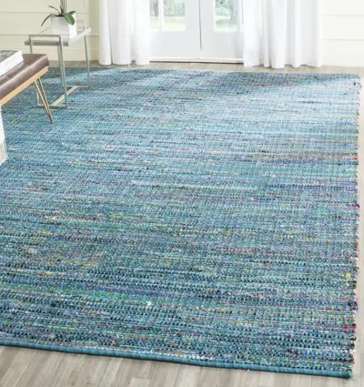 Safavieh Nantucket Hand Made Area Rug, Blue Bohemian Style Non-shedding