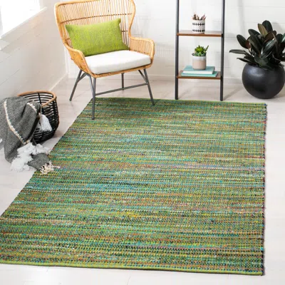 Safavieh Nantucket Hand Made Area Rug, Green Bohemian Style Non-shedding