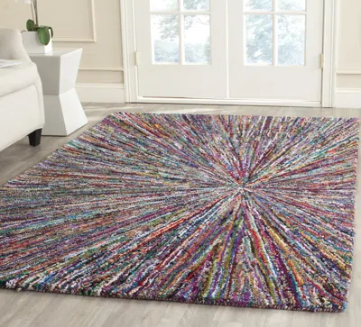 Safavieh Nantucket Hand Made Area Rug, Multi Modern Style Non-shedding