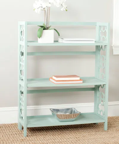 Safavieh Natalie 3 Tier Low Bookcase In Green
