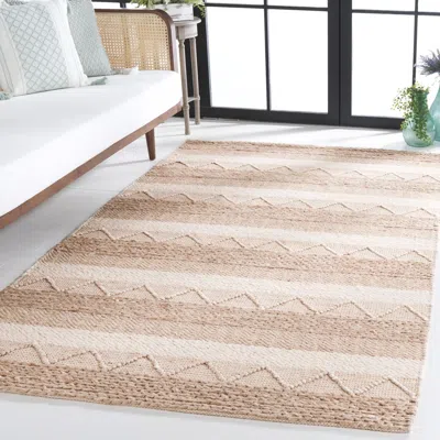 Safavieh Natura Hand Made Area Rug, Beige Bohemian Style Non-shedding In Brown