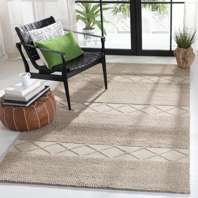 Safavieh Natura Hand Made Area Rug, Beige Contemporary Style Non-shedding In Gray