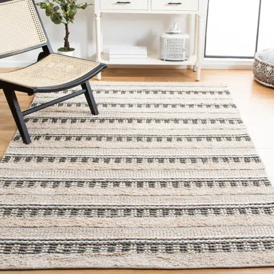 Safavieh Natura Hand Made Area Rug, Beige / Grey Bohemian Style Non-shedding In Neutral
