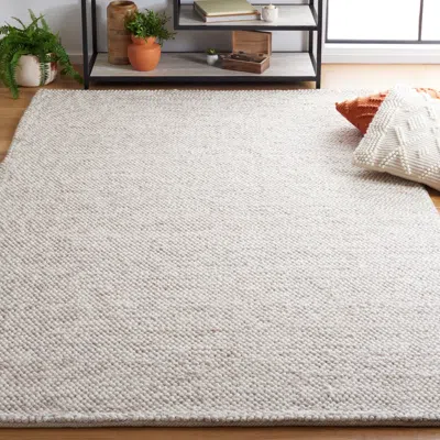 Safavieh Natura Hand Made Area Rug, Beige / Ivory Solid / Tonal Style Non-shedding In Gray