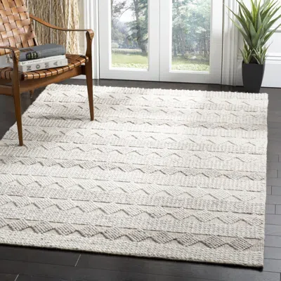 SAFAVIEH NATURA HAND MADE AREA RUG, BEIGE / IVORY TRANSITIONAL STYLE NON-SHEDDING