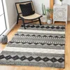 Safavieh Natura Hand Made Area Rug, Black / Ivory Bohemian Style Non-shedding In Black
