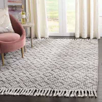 Safavieh Natura Hand Made Area Rug, Charcoal Bohemian Style Non-shedding In Gray