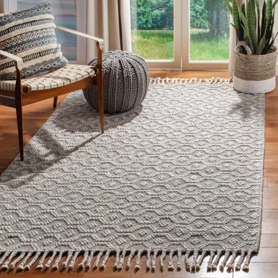 Safavieh Natura Hand Made Area Rug, Grey Contemporary Style Non-shedding In Neutral