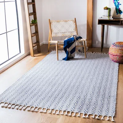 Safavieh Natura Hand Made Area Rug, Grey Contemporary Style Non-shedding In Blue