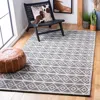 Safavieh Natura Hand Made Area Rug, Ivory / Black Bohemian Style Non-shedding In Gray