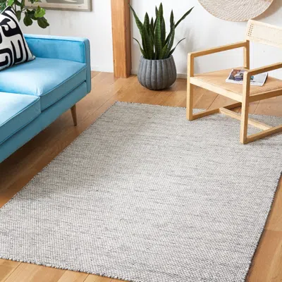 Safavieh Natura Hand Made Area Rug, Ivory / Black Solid / Tonal Style Non-shedding In Gray