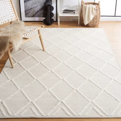 Safavieh Natura Hand Made Area Rug, Ivory Contemporary Style Non-shedding In White