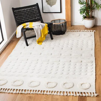 Safavieh Natura Hand Made Area Rug, Ivory Contemporary Style Non-shedding In White