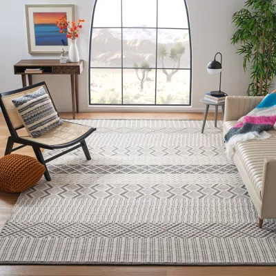 Safavieh Natura Hand Made Area Rug, Ivory / Grey Bohemian Style Non-shedding In Neutral