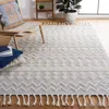 Safavieh Natura Hand Made Area Rug, Ivory / Light Blue Bohemian Style Non-shedding In Neutral
