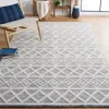 Safavieh Natura Hand Made Area Rug, Ivory / Navy Bohemian Style Non-shedding In Gray