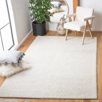 Safavieh Natura Hand Made Area Rug, Ivory Solid / Tonal Style Non-shedding In White
