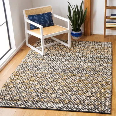 Safavieh Natura Hand Made Area Rug, Ivory / Yellow Bohemian Style Non-shedding In Multi