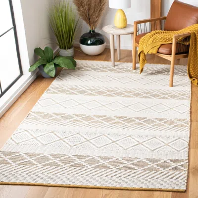 Safavieh Natura Hand Made Area Rug, Ivory / Yellow Bohemian Style Non-shedding In Neutral