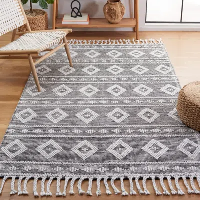 Safavieh Natura Hand Made Area Rug, Silver Bohemian Style Non-shedding In Gray