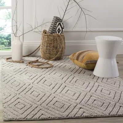 Safavieh Natura Hand Made Area Rug, Silver Contemporary Style Non-shedding In Gray