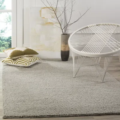 Safavieh Natura Hand Made Area Rug, Silver Modern Style Non-shedding In Neutral
