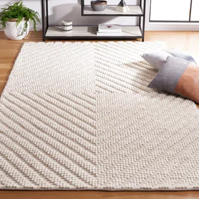 Safavieh Natura Machine Made Area Rug, Ivory Contemporary Style Easy Care In White