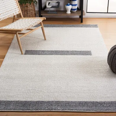 Safavieh Natura Machine Made Area Rug, Ivory / Grey Contemporary Style Easy Care In Gray