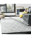 Safavieh Natura Hand Made Area Rug, Ivory / Blue Bohemian Style Non-shedding In Gray