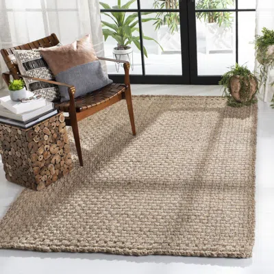 Safavieh Natural Fiber Collection Nf268a Hand Woven Natural Rug In Neutral