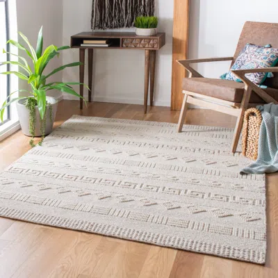 Safavieh Natural Fiber Hand Made Area Rug, Beige / Ivory Bohemian Style Non-shedding In Neutral