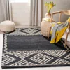 Safavieh Natural Fiber Hand Made Area Rug, Black Bohemian Style Non-shedding In Black