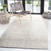 Safavieh Natural Fiber Hand Made Area Rug, Bleach / Ivory Solid / Tonal Style Non-shedding In Gray