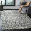 Safavieh Natural Fiber Hand Made Area Rug, Blue / Ivory Contemporary Style Non-shedding In Gray