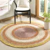 Safavieh Natural Fiber Hand Made Area Rug, Gold / Multi Bohemian Style Non-shedding In Brown