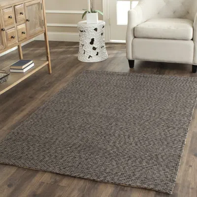 Safavieh Natural Fiber Hand Made Area Rug, Grey / Grey Contemporary Style Non-shedding