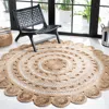 Safavieh Natural Fiber Hand Made Area Rug, Ivory / Natural Bohemian Style Non-shedding In Brown