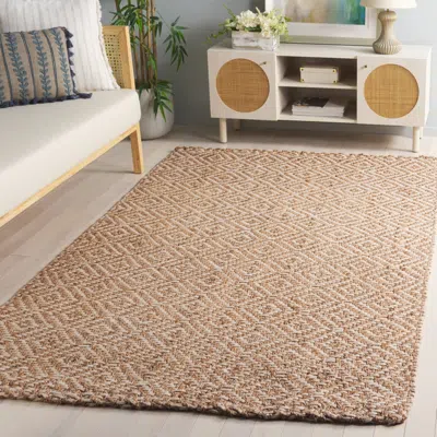 Safavieh Natural Fiber Hand Made Area Rug, Ivory / Natural Bohemian Style Non-shedding In Neutral
