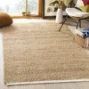 Safavieh Natural Fiber Hand Made Area Rug, Ivory / Natural Solid / Tonal Style Non-shedding In Brown