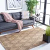 Safavieh Natural Fiber Hand Made Area Rug, Natural / Black Bohemian Style Non-shedding In Brown