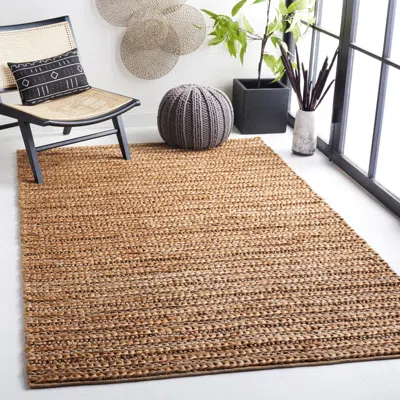 Safavieh Natural Fiber Hand Made Area Rug, Natural Bohemian Style Non-shedding In Brown