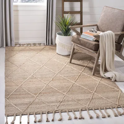 Safavieh Natural Fiber Hand Made Area Rug, Natural Bohemian Style Non-shedding In Neutral
