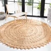 Safavieh Natural Fiber Hand Made Area Rug, Natural Bohemian Style Non-shedding In Brown