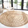 Safavieh Natural Fiber Hand Made Area Rug, Natural Bohemian Style Non-shedding In Neutral